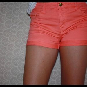 Pink low waisted shorts